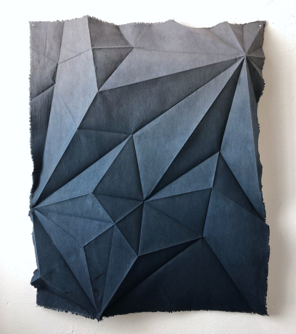 Naturally Dyed Cotton Fabrics Shaped Into Abstract Origami Figures By Sipho Mabona 4