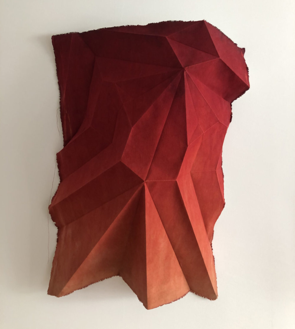 Naturally Dyed Cotton Fabrics Shaped Into Abstract Origami Figures By Sipho Mabona 7