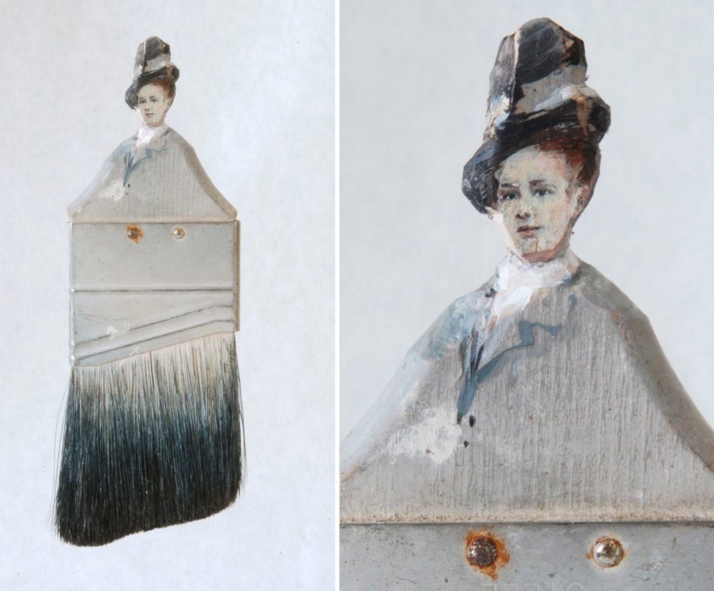 Paintbrush Portraits Old Paintbrushes Turned Into Beautiful Artworks By Rebecca Szeto 27