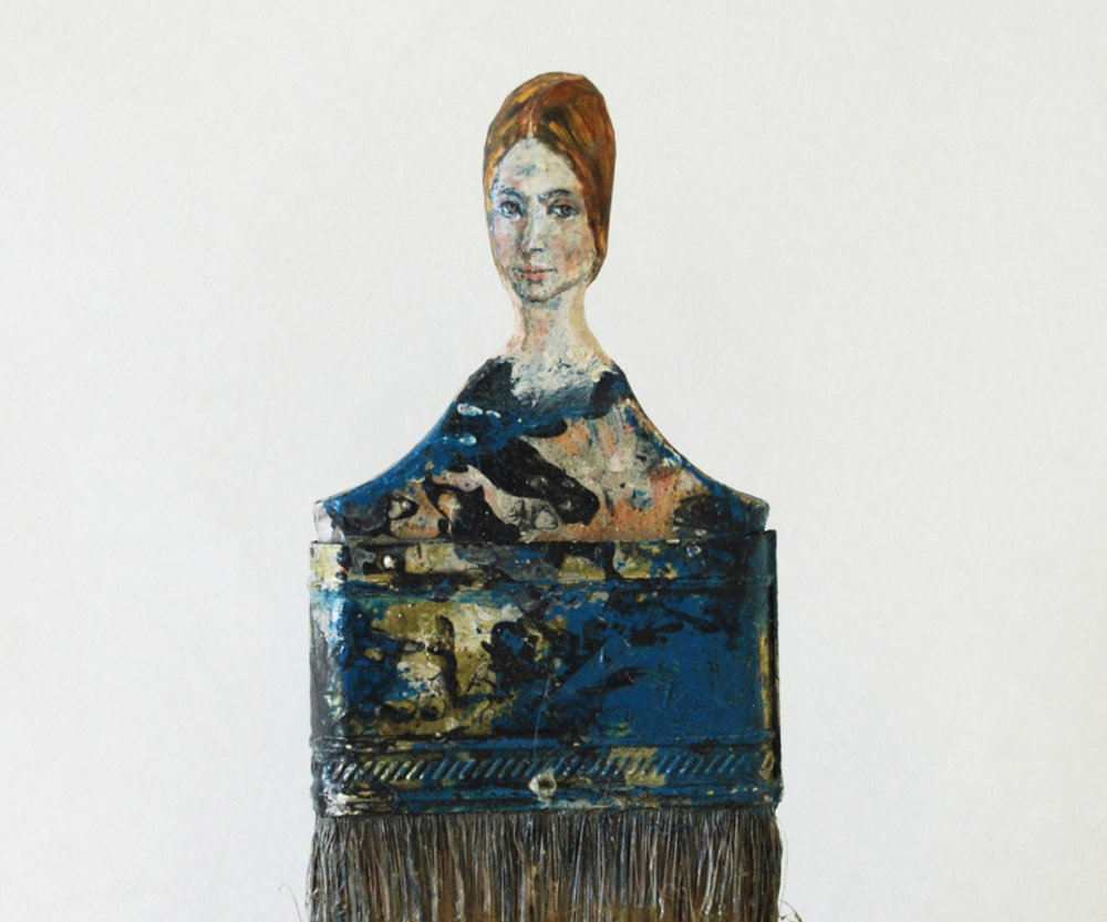 Attachment: “paintbrush Portraits” Old Paintbrushes Turned Into ...