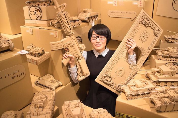 Stunning Cardboard Sculptures By Monomi Ohno 5