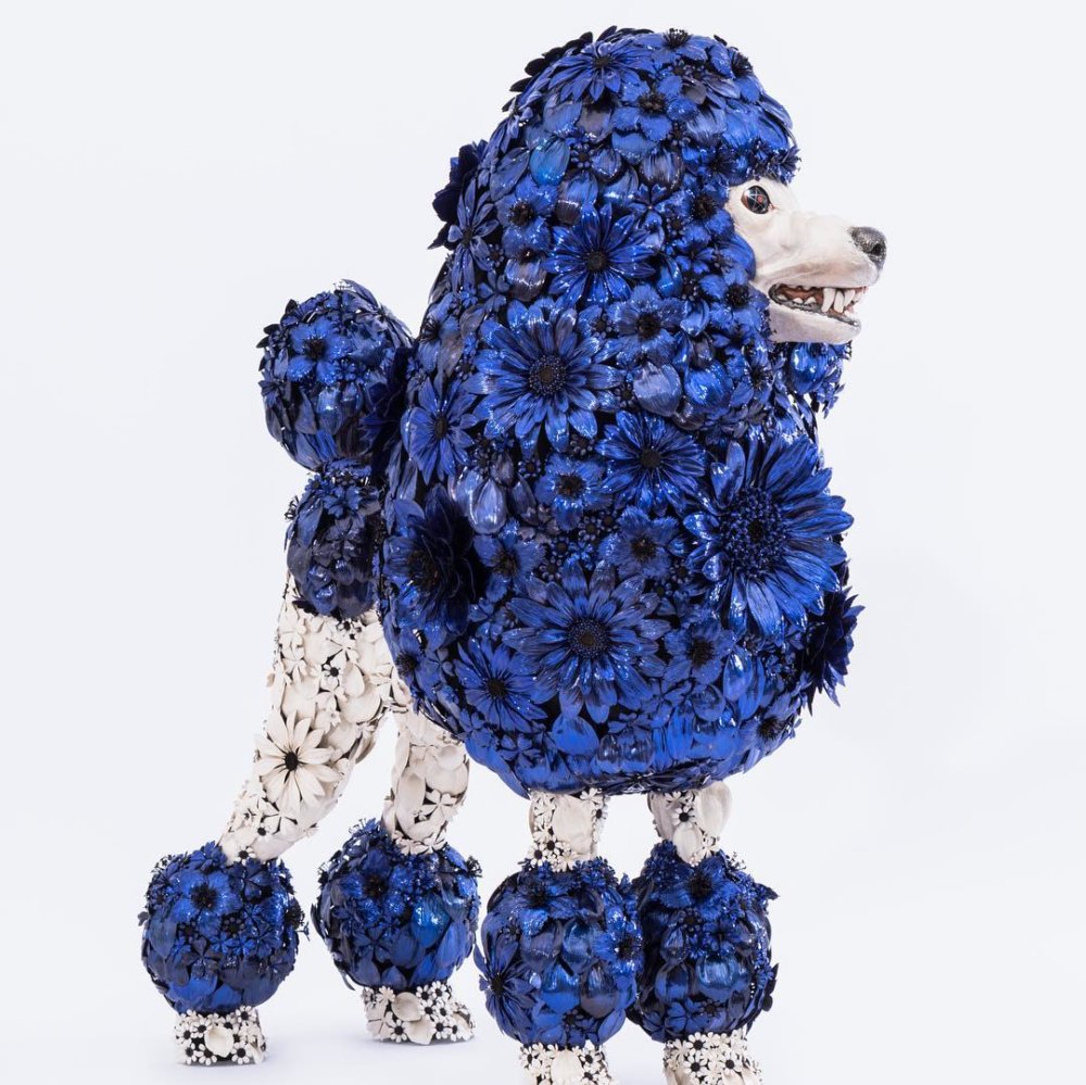 Animal Sculptures Made Of Metallic Blooms By Taiichiro Yoshida 10