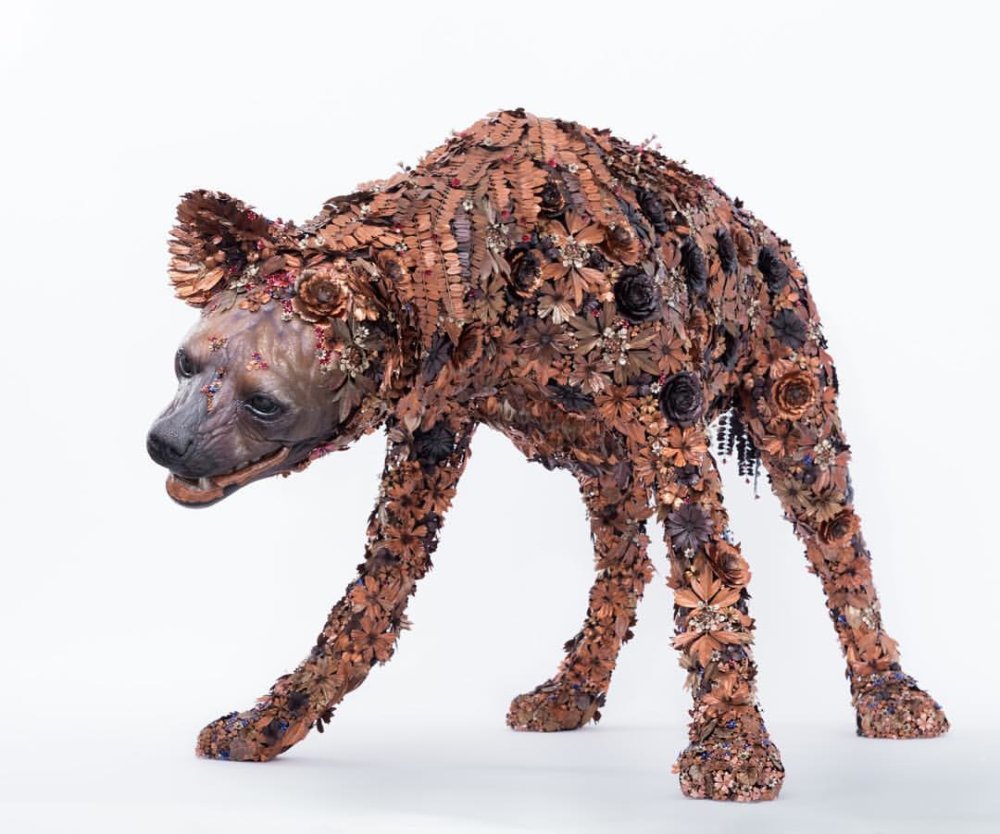 Animal Sculptures Made Of Metallic Blooms By Taiichiro Yoshida 12