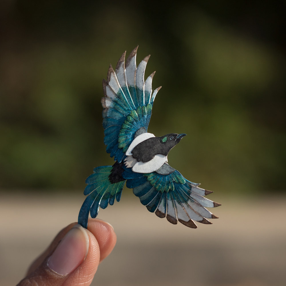 Awesome Bird Paper Cut Sculptures In Miniature By Vaishali Chudasama 1