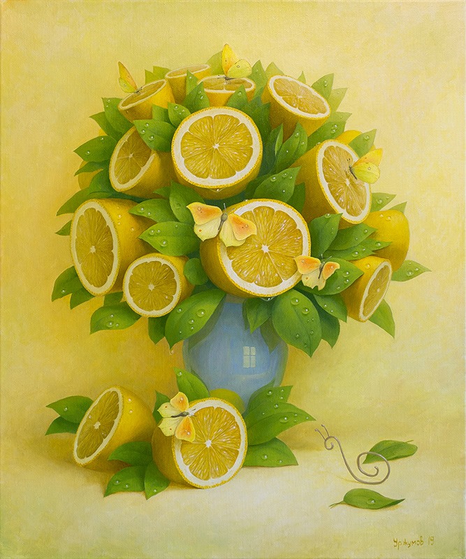 Citrus World The Surreal Lemon Themed Paintings Of Vitaliy Urzhumov 3