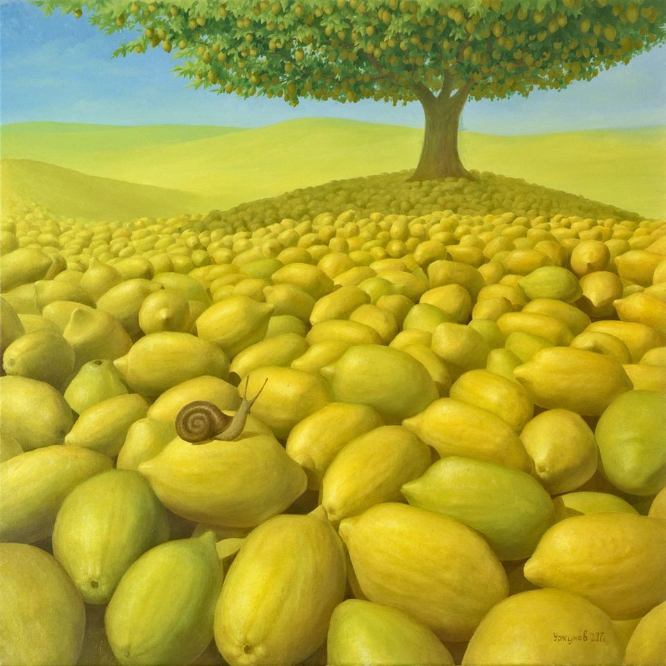 Citrus World The Surreal Lemon Themed Paintings Of Vitaliy Urzhumov 4