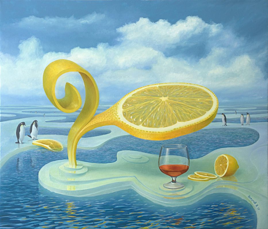 Citrus World The Surreal Lemon Themed Paintings Of Vitaliy Urzhumov 7