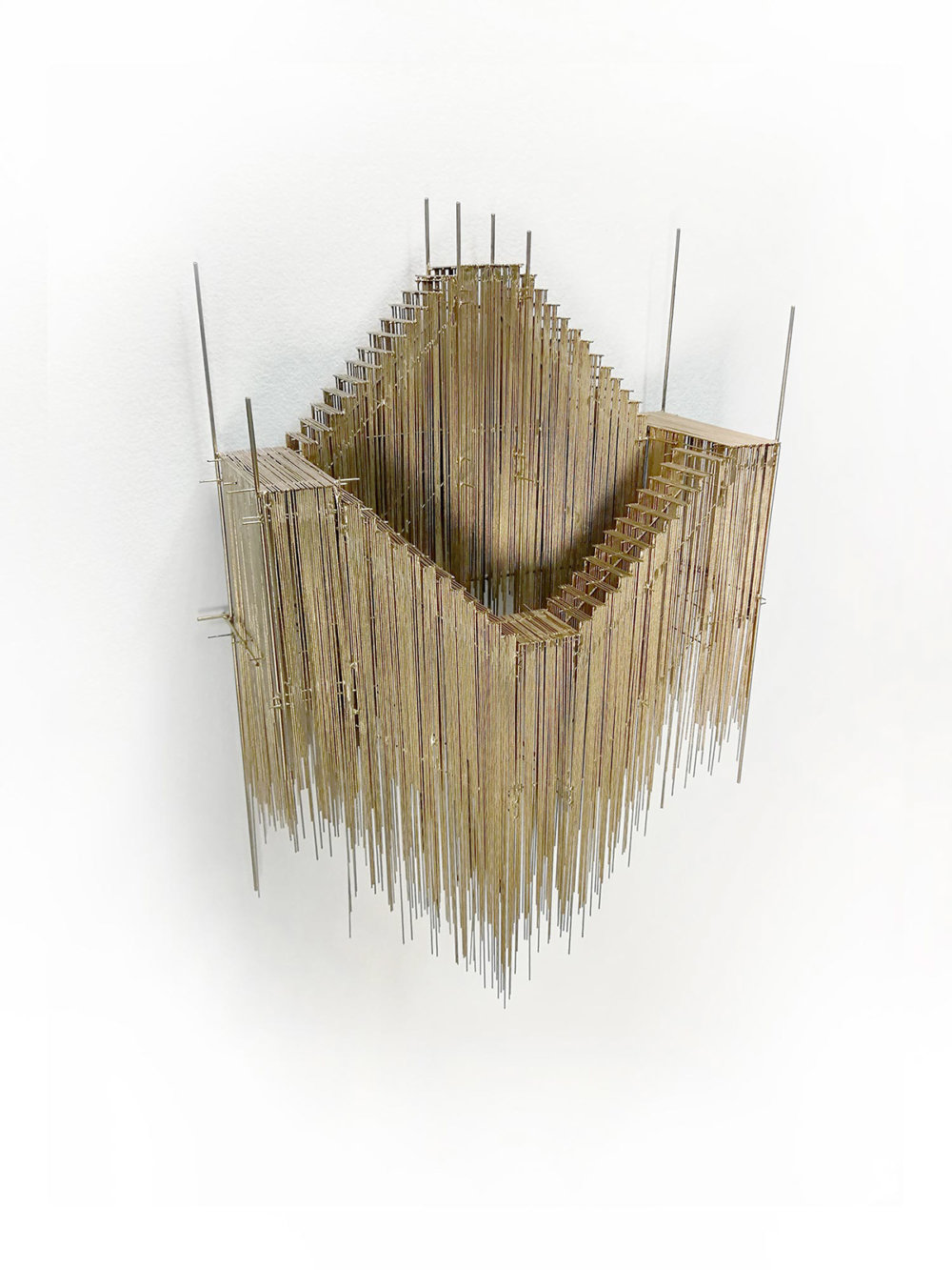 Metal Sketches Architectural Steel Wire Sculptures By David Moreno 10