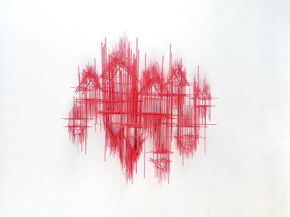 Metal Sketches Architectural Steel Wire Sculptures By David Moreno 16