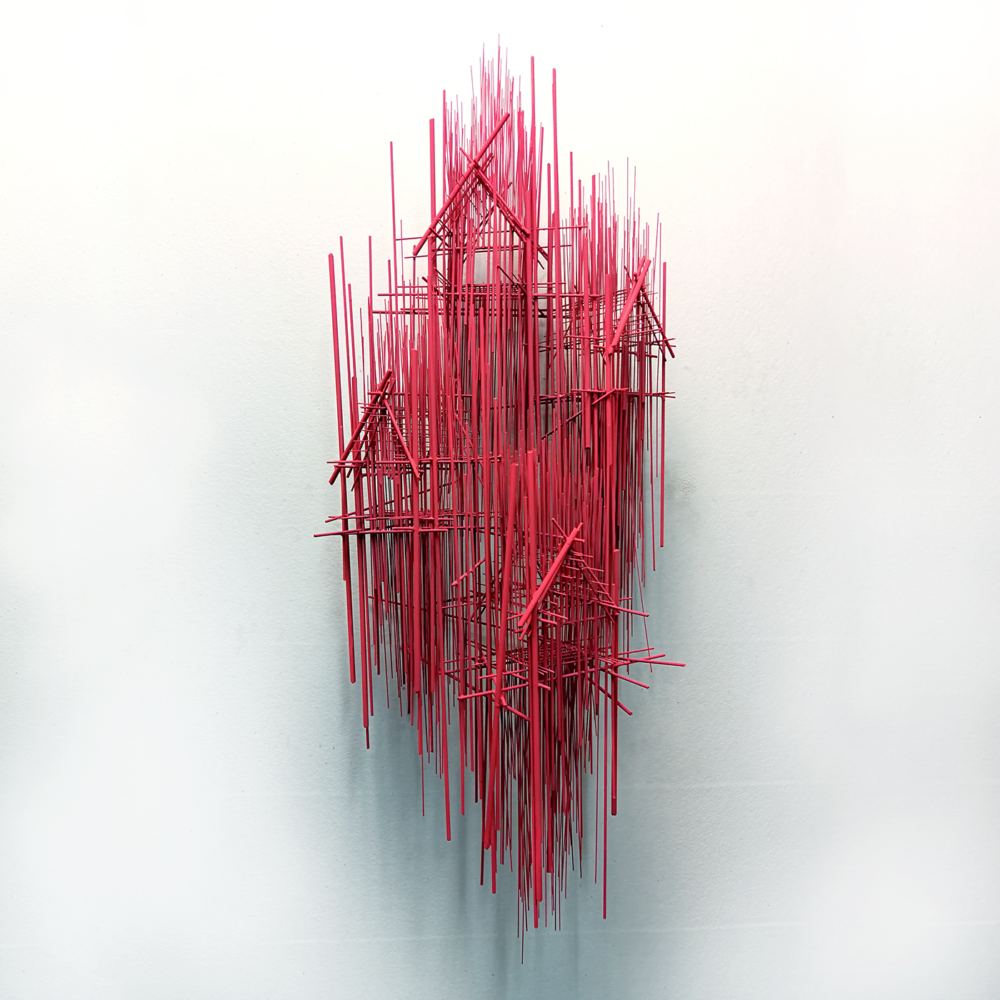 Metal Sketches Architectural Steel Wire Sculptures By David Moreno 2