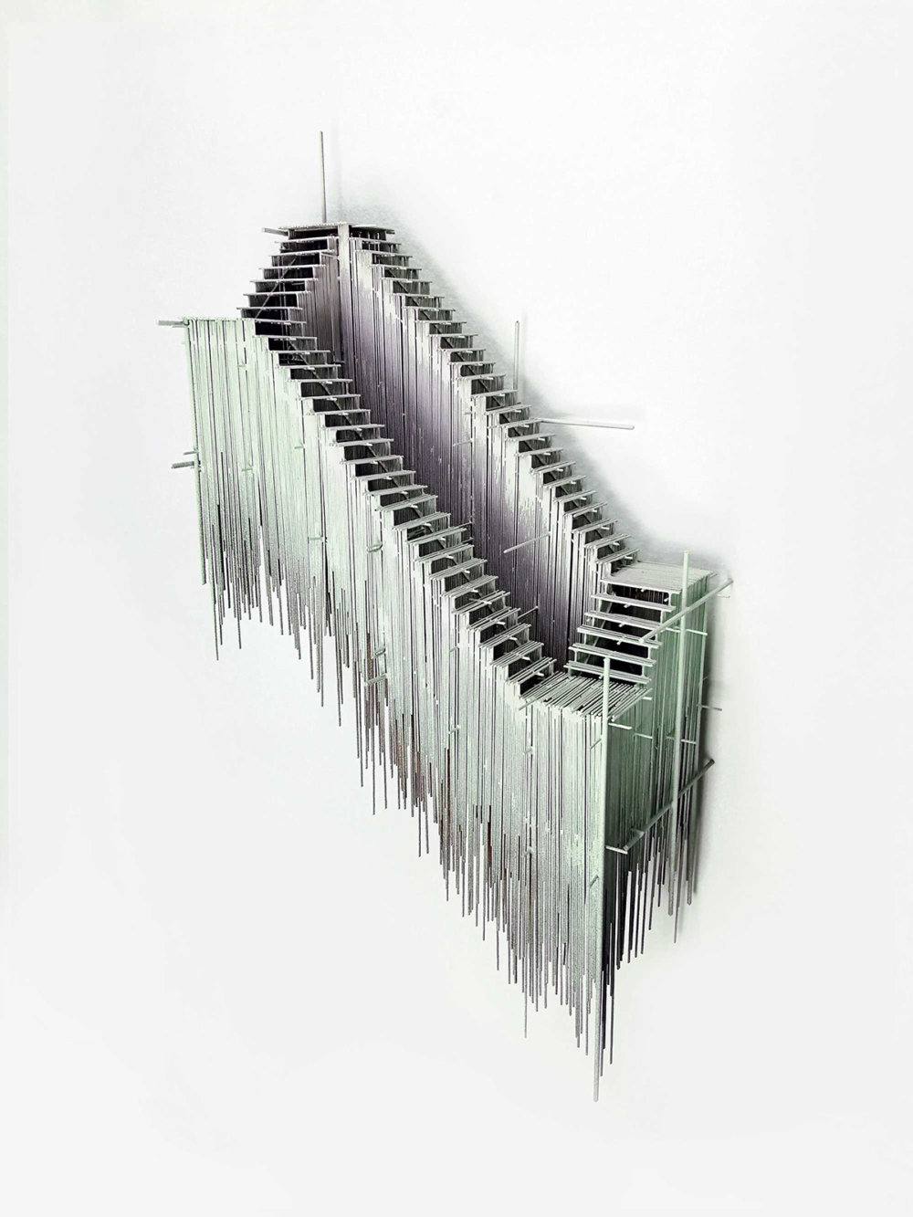 Metal Sketches Architectural Steel Wire Sculptures By David Moreno 8