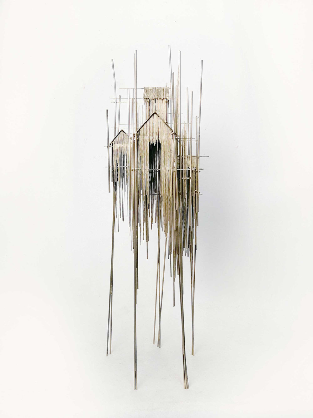 Metal Sketches Architectural Steel Wire Sculptures By David Moreno 9