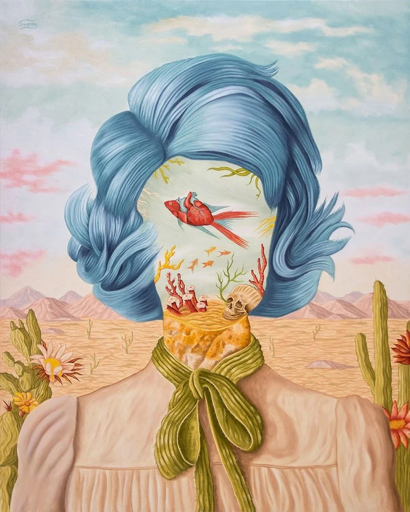 Surrealist Portrait Paintings Blending Human Heads With Nature Elements By Rafael Silveira 4