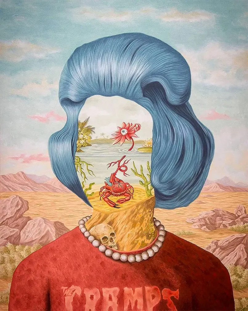 Surrealist Portrait Paintings Blending Human Heads With Nature Elements By Rafael Silveira 9
