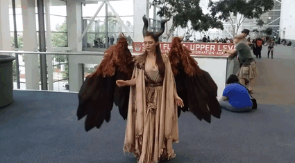 Amazingly Articulated Cosplay Wings By Drisana Litke Gif
