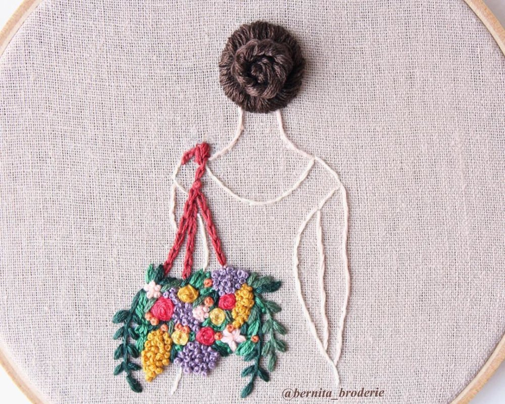 Beautiful Hair Embroidery Art By Bernita Broderie 10
