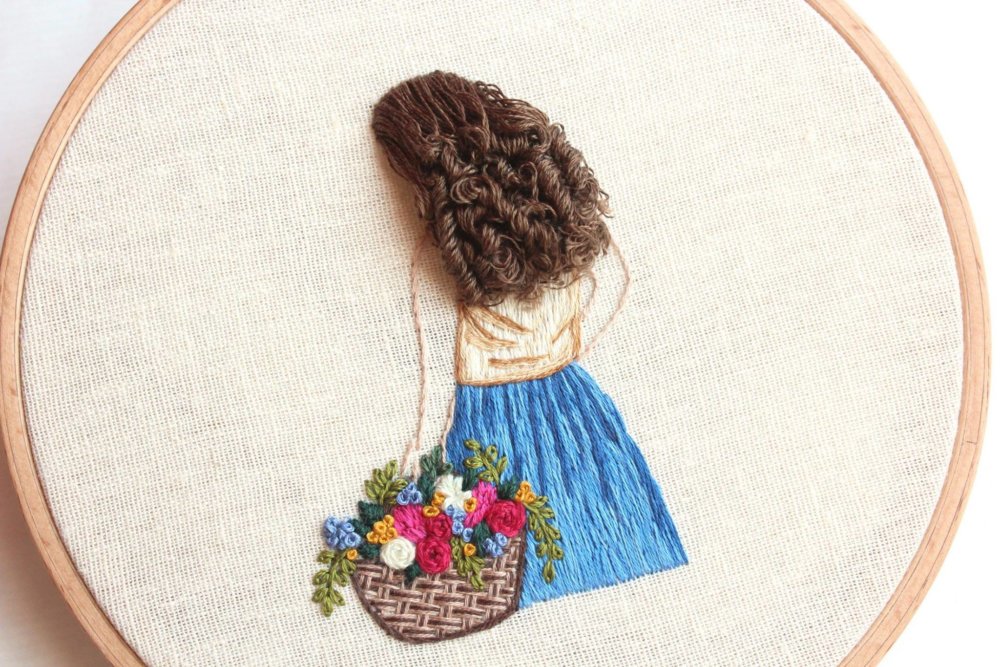 Beautiful Hair Embroidery Art By Bernita Broderie 3