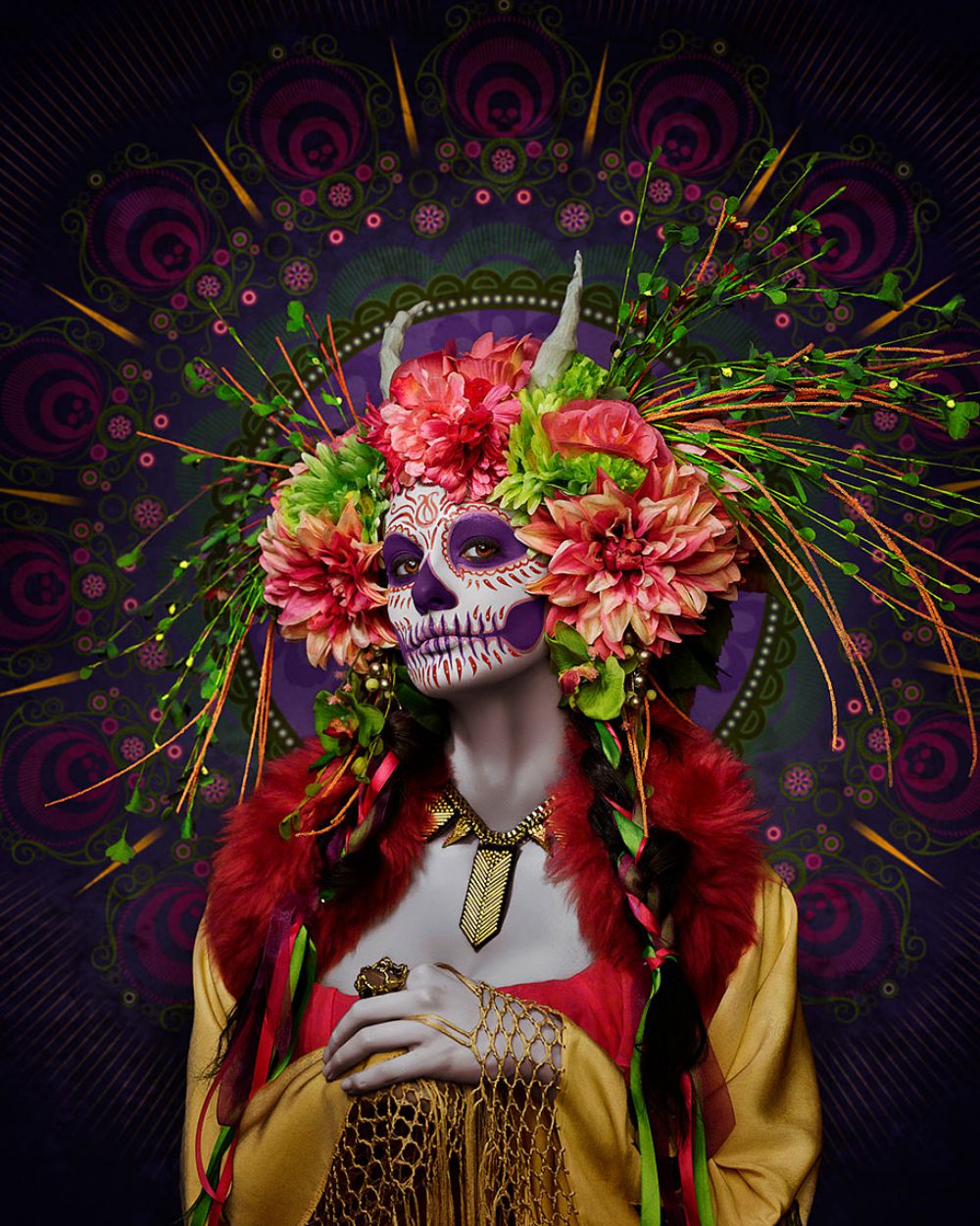 Las Muertas: a gorgeous portrait series in tribute to Lo Dia De Los Muertos by Tim Tadder