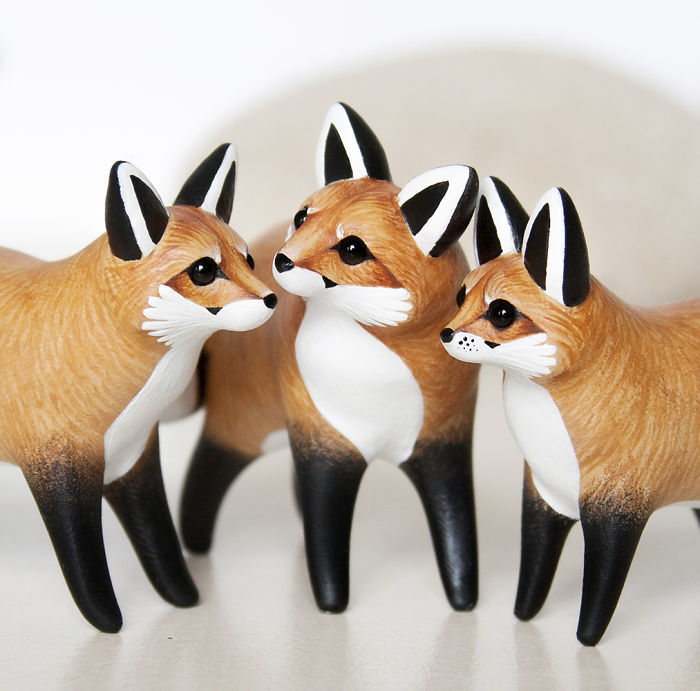 Lovely Animal Polymer Clay Sculptures By Raminta 1