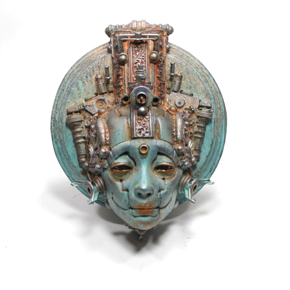 Relics Of The Future Futuristic Steampunk Resin Sculptures By Tomas Barcelo 13