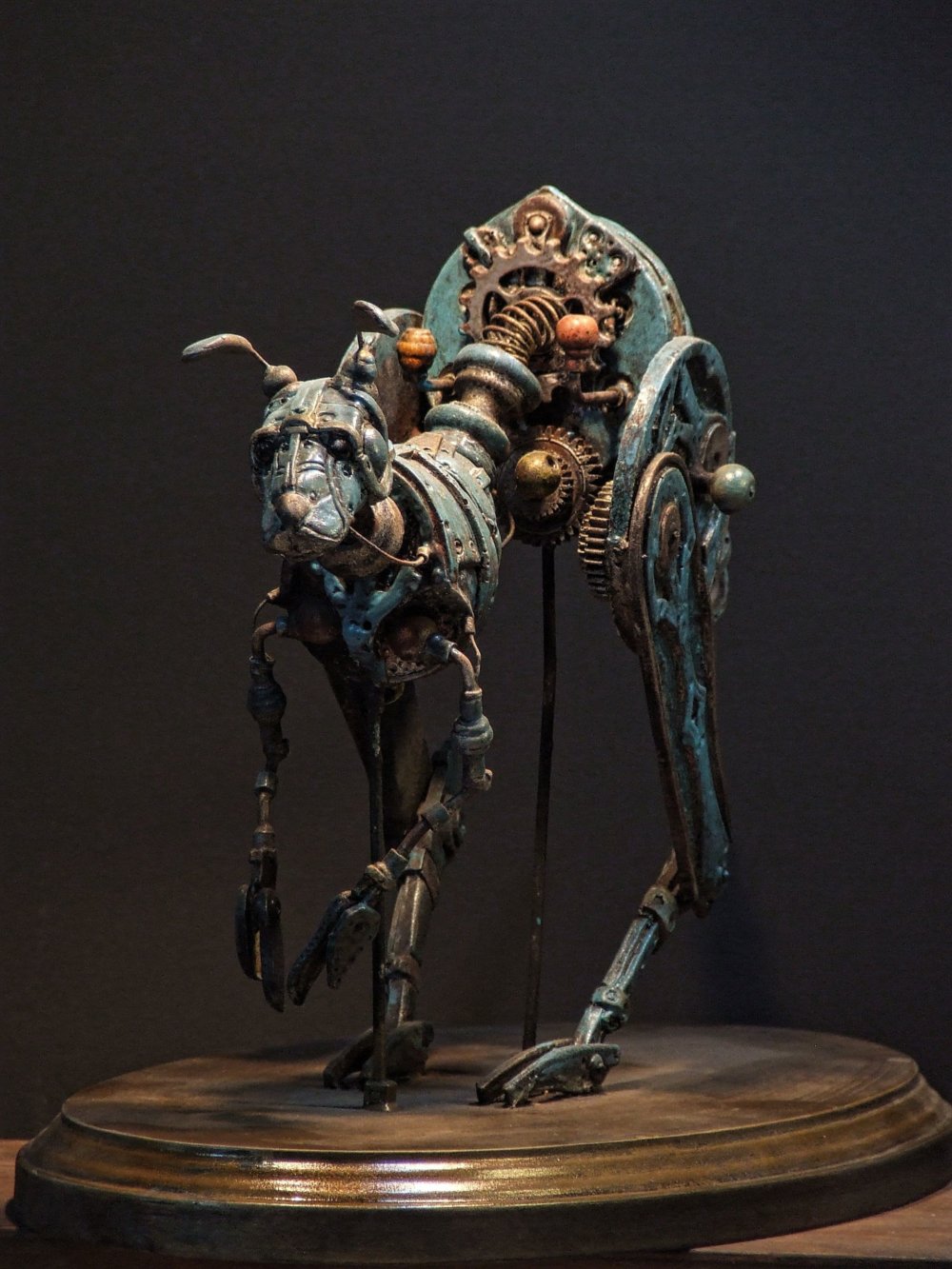 Relics Of The Future Futuristic Steampunk Resin Sculptures By Tomas Barcelo 9