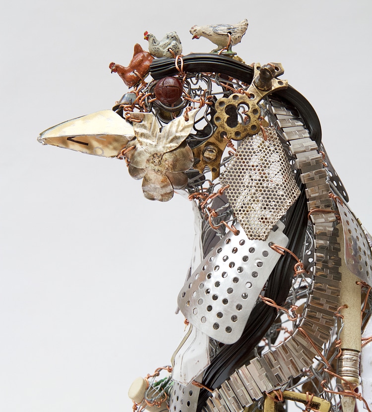 Scrap Metal And Discarded Objects Recycled Into Lifelike Animal Sculptures By Barbara Franc 17