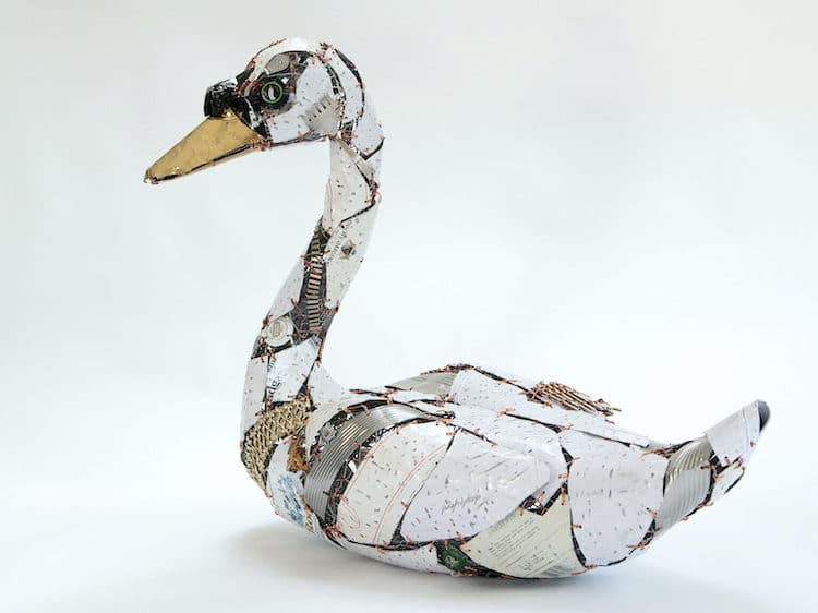 Scrap Metal And Discarded Objects Recycled Into Lifelike Animal Sculptures By Barbara Franc 5