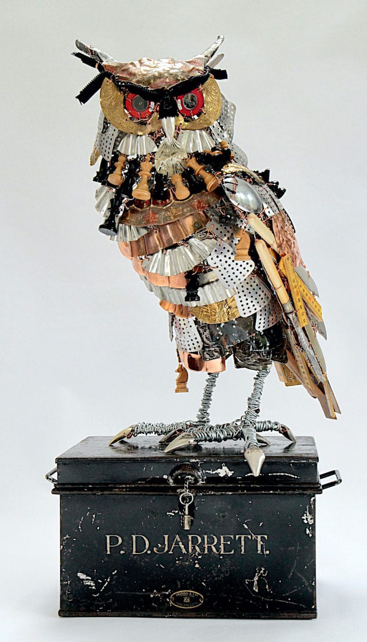 Scrap Metal And Discarded Objects Recycled Into Lifelike Animal Sculptures By Barbara Franc 6