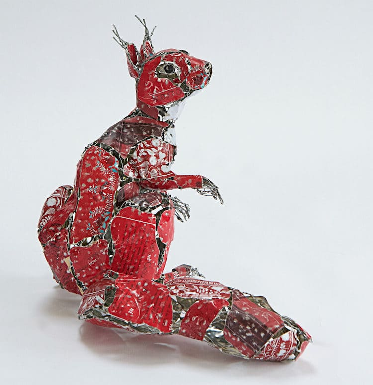 Scrap Metal And Discarded Objects Recycled Into Lifelike Animal Sculptures By Barbara Franc 8