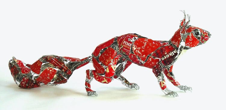 Scrap Metal And Discarded Objects Recycled Into Lifelike Animal Sculptures By Barbara Franc 9