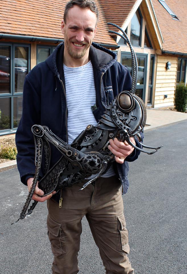 Striking Animal Scrap Metal Sculptures By Alan Williams 16