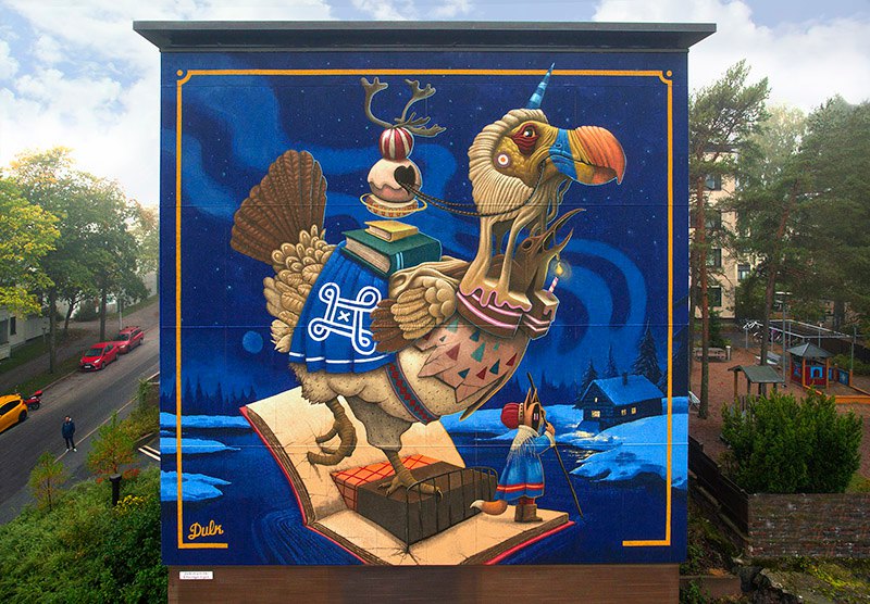 Surrealist Animal Murals And Illustrations In Vivid Colors By Dulk 11
