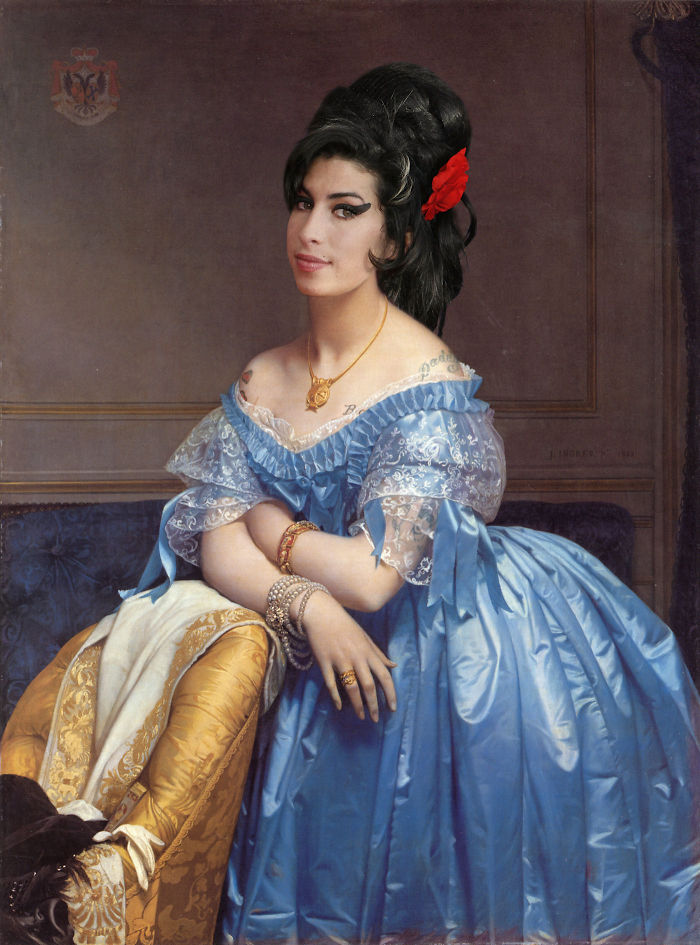 Classic Paintings Digitally Recreated With Celebrities Of Today By Design Crowd 20