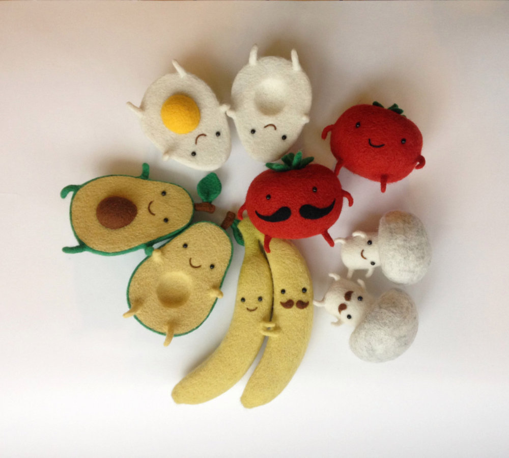 Cute Felted Food Sculptures By Hanna Dovhan 5