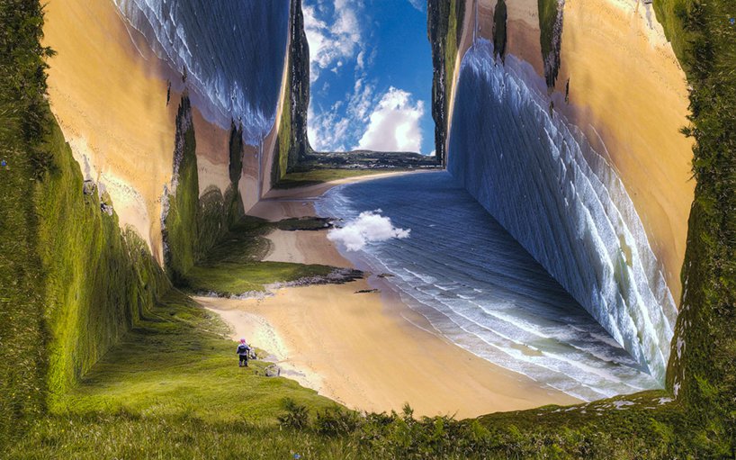 Folded World Breathtaking Landscape Photo Manipulations By Petey Ulatan 3