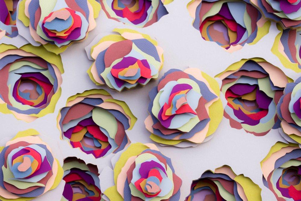 Multicolored 3d Paper Patterns By Maud Vantours 1