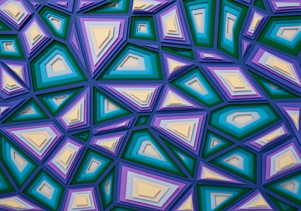 Multicolored 3d Paper Patterns By Maud Vantours 13