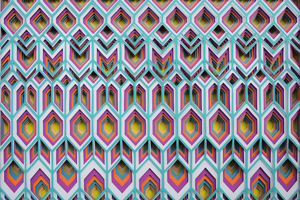 Multicolored 3d Paper Patterns By Maud Vantours 3