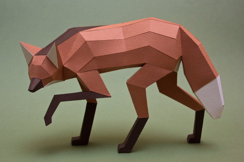 Paper mammals: animal colorful cardboard sculptures by Estudio  Guardabosques — Visualflood Magazine