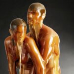 Preservation: a conceptual photography series of human bodies totally covered with honey by Blake Little
