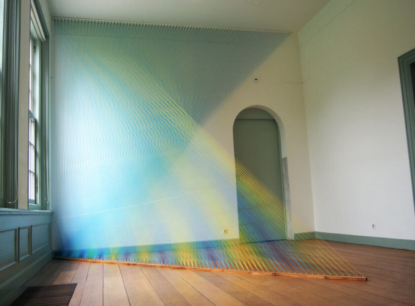 Gabriel Dawe: rainbow thread installations