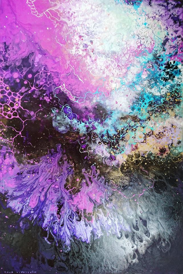 Universes Energy Mesmerizing Abstract Paintings By Emma Lindstrom 12