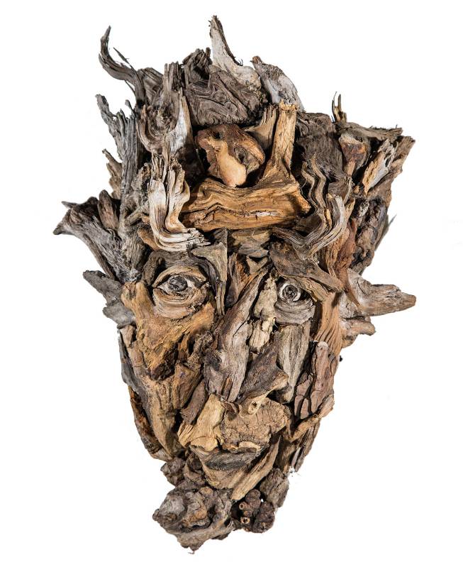 Amazing Head Sculptures Made Of Found Wood By Eyevan Tumbleweed 18
