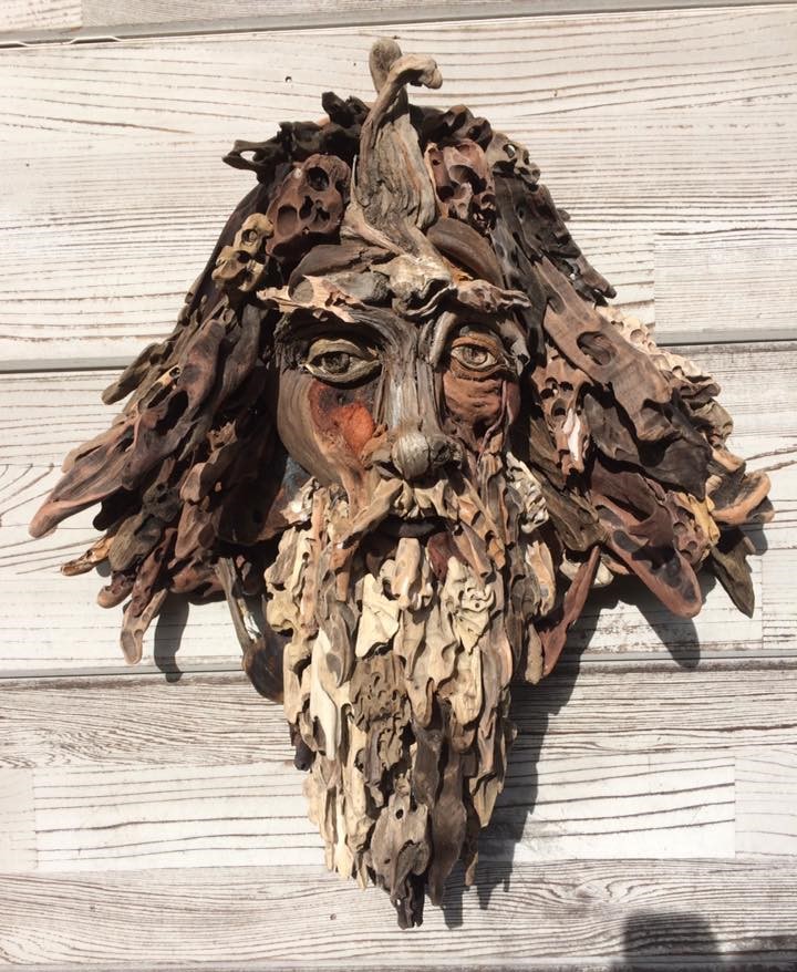 Amazing Head Sculptures Made Of Found Wood By Eyevan Tumbleweed 19