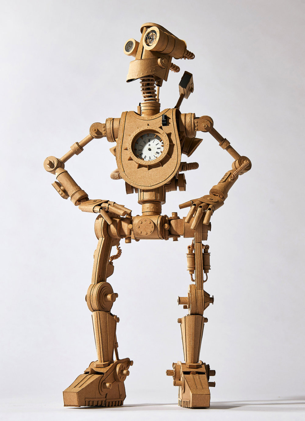 Amazingly Intricate Robot Cardboard Sculptures By Greg Olijnyk 7
