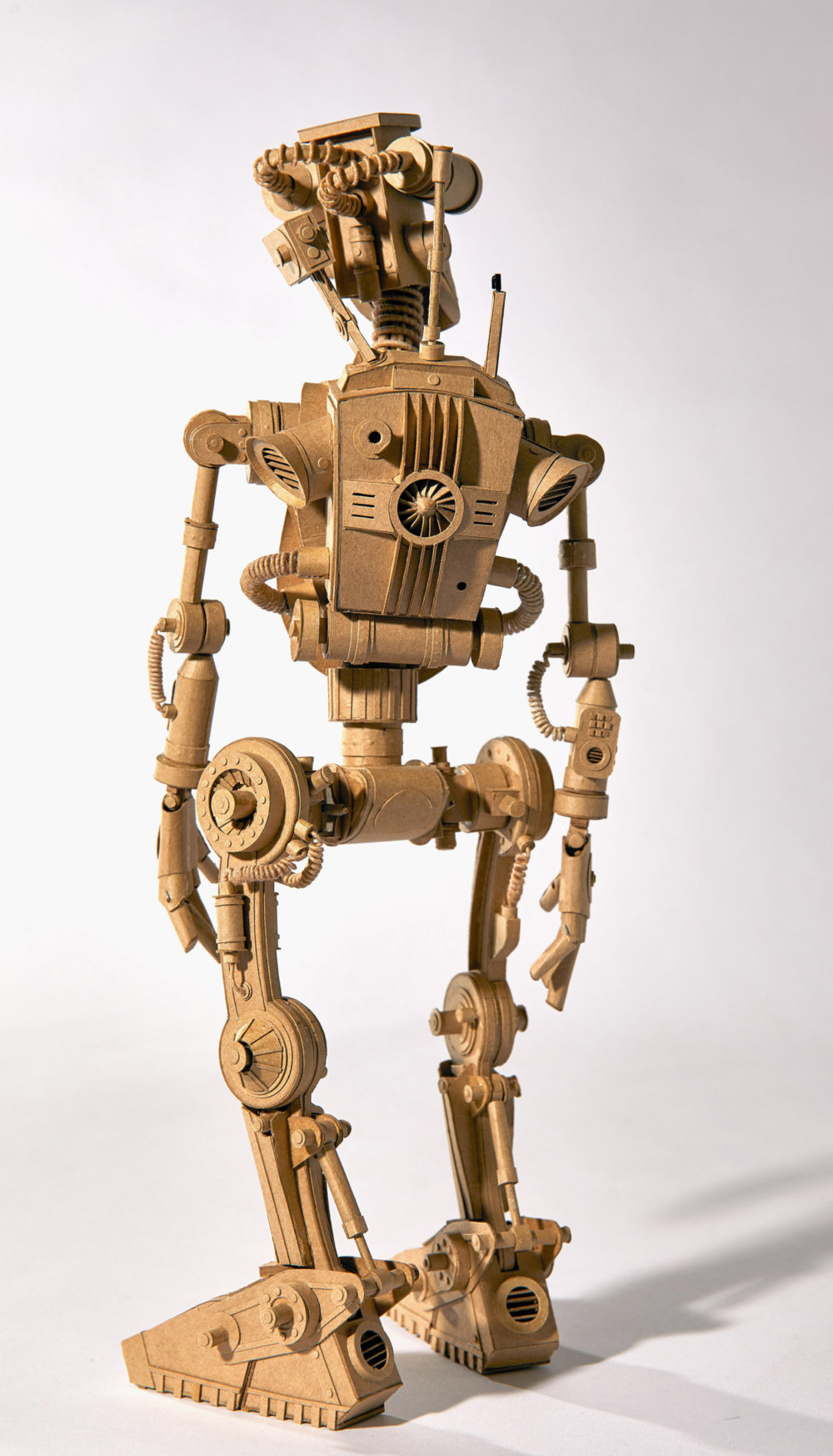 Amazingly Intricate Robot Cardboard Sculptures By Greg Olijnyk 8