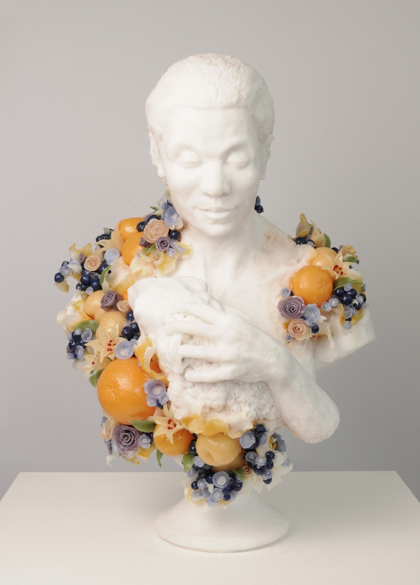 Beautifully Grotesque Disquieting Wax Sculptures Flower Decorated By Rebecca Stevenson 10