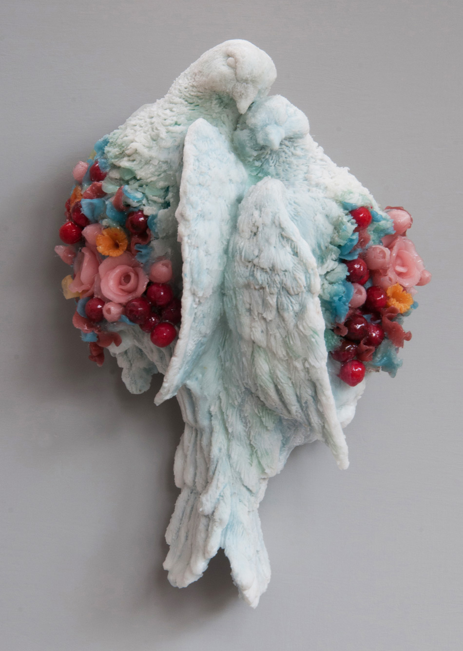 Beautifully Grotesque Disquieting Wax Sculptures Flower Decorated By Rebecca Stevenson 12