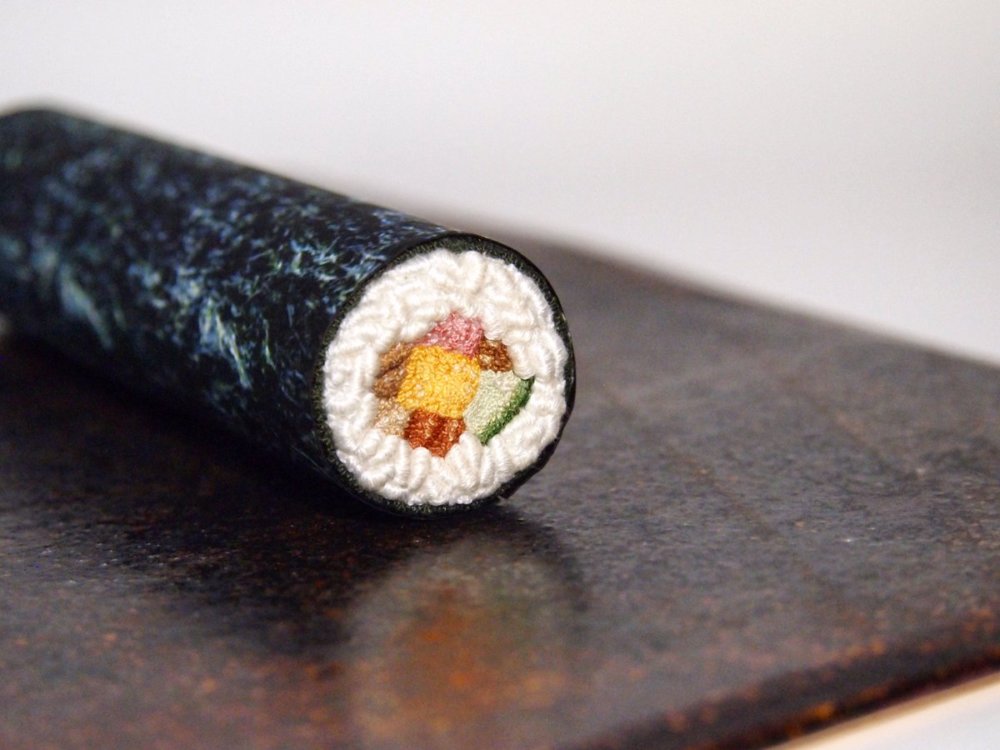 Embroidered Foods In Miniature By Japanese Artist Ipnot 12