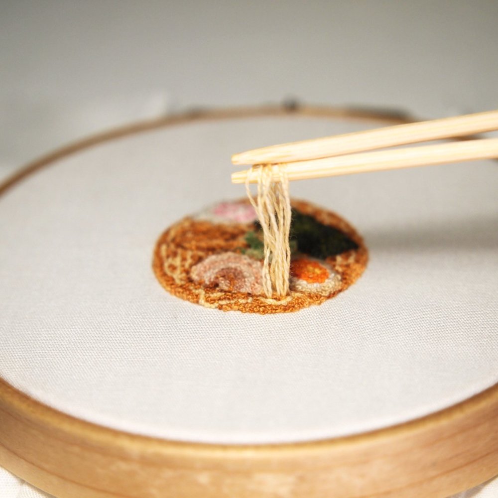 Embroidered Foods In Miniature By Japanese Artist Ipnot 2